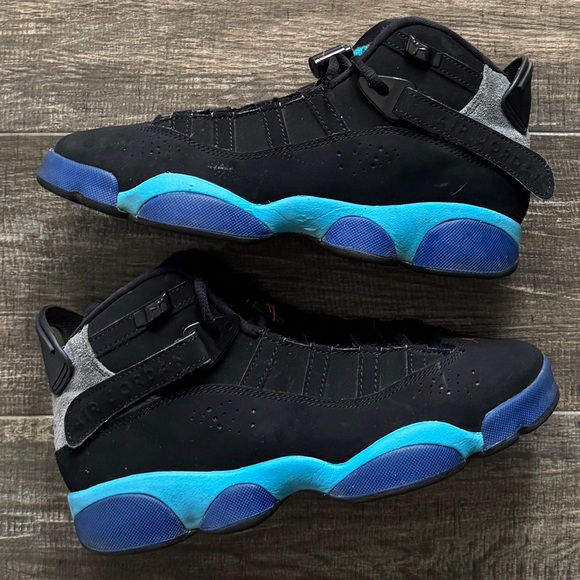 Jordan 6 rings aqua black 5.5 7 - Picture 1 of 7